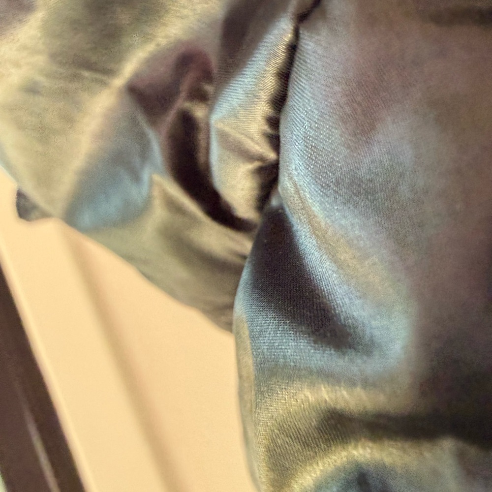Vintage Alpine Black Puffer Jacket with Red and Green and Grey Stripes - Picture 11 of 13
